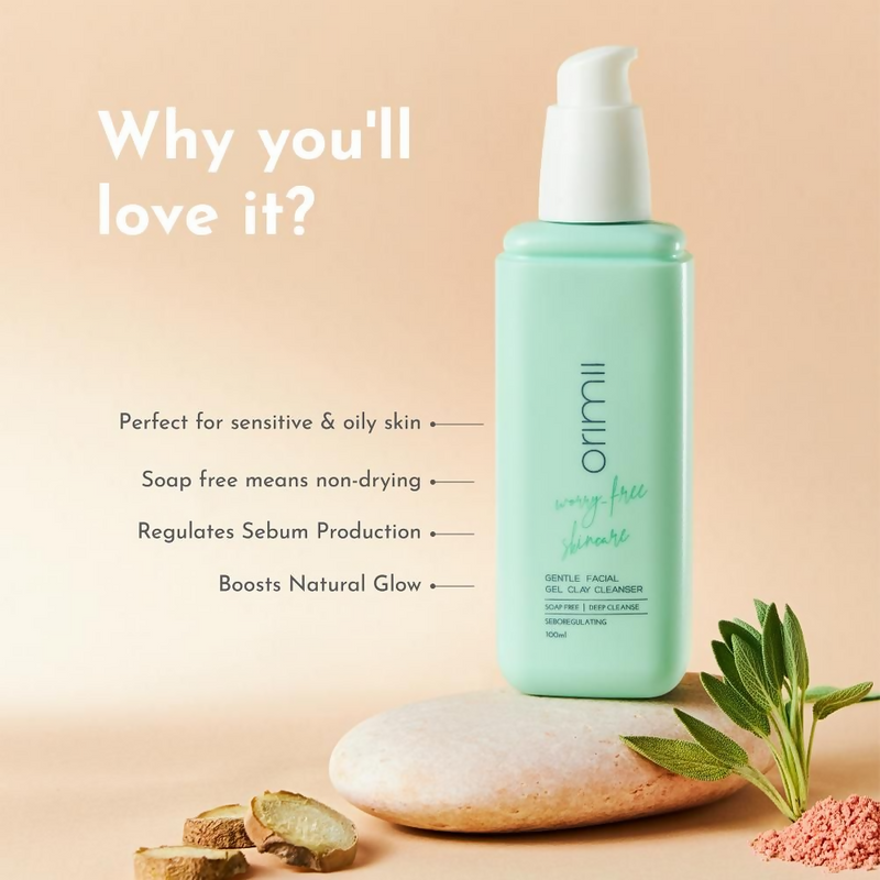 Orimii Soap Free Gentle Cleansing Face Wash for Oil & Acne Control