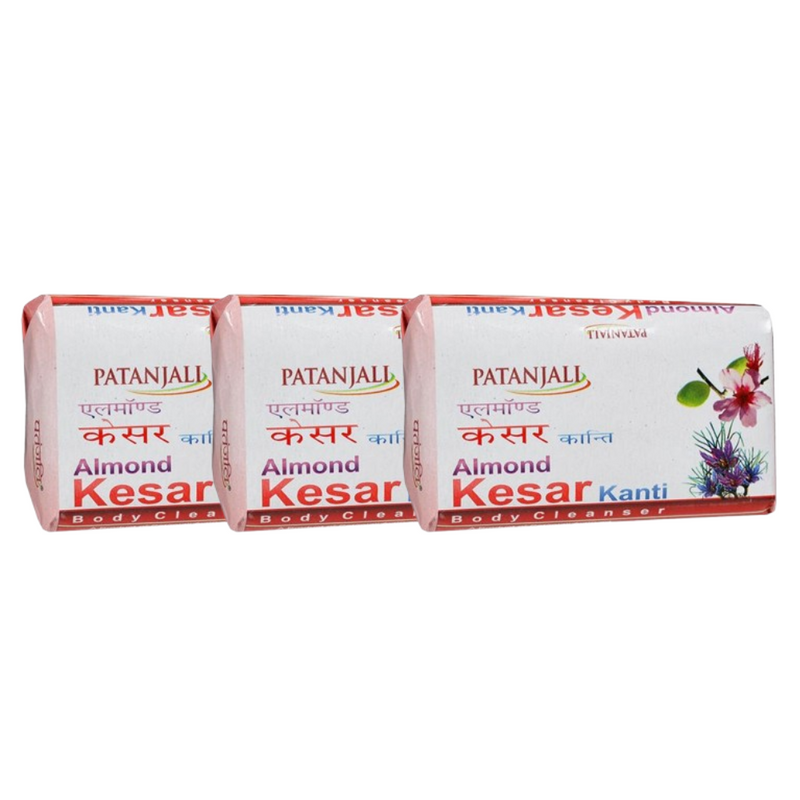 Patanjali Almond Kesar Kanti Body Cleanser Soap (75 gms)