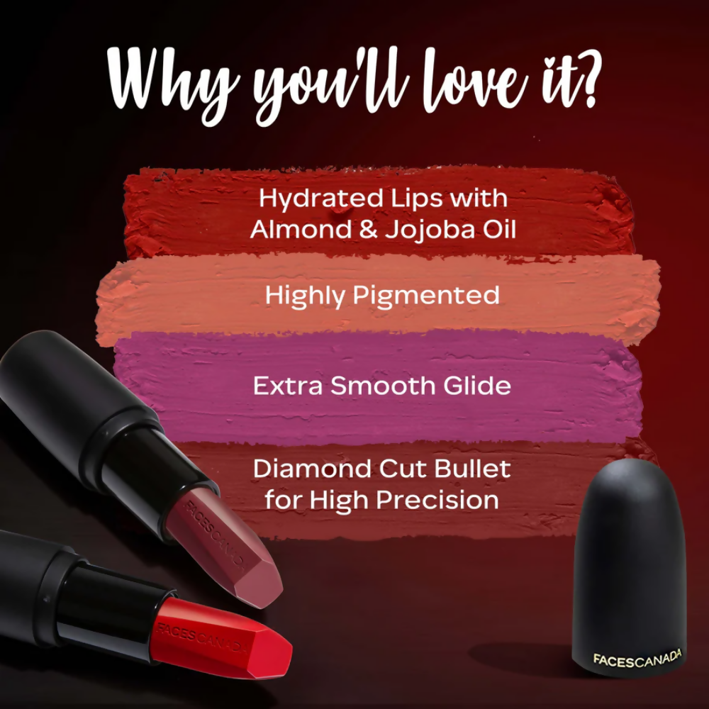 Faces Canada Weightless Matte Finish Lipstick - Flamboyant Plum 12