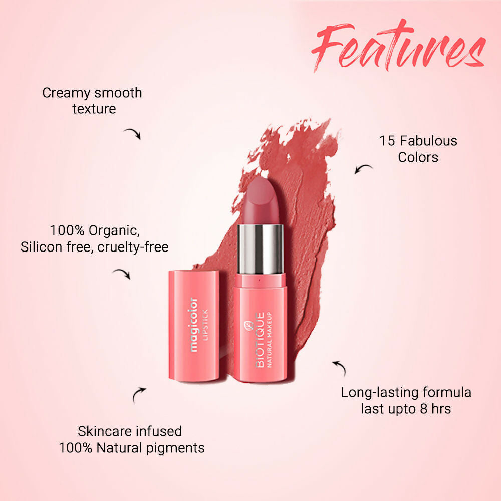 Biotique Magicolor Lipstick - Fire Me Up