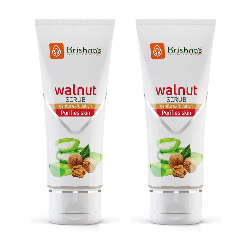 Krishna'S Herbal & Ayurveda Aloevera Walnut Scrub