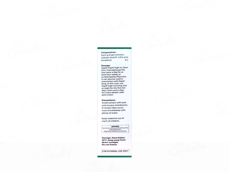 PapiX High 2.5% Salicylic Acid Gel