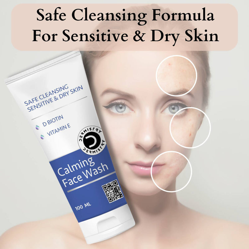 Dermistry Dry & Sensitive Skin Body Milk Lotion & Calming Face Wash