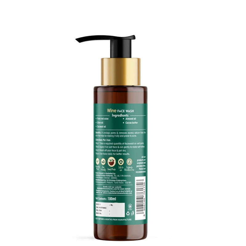 Lakshmi Krishna Naturals Wine Face Wash