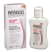Physiogel Calming Relief body lotion and packaging on a white background