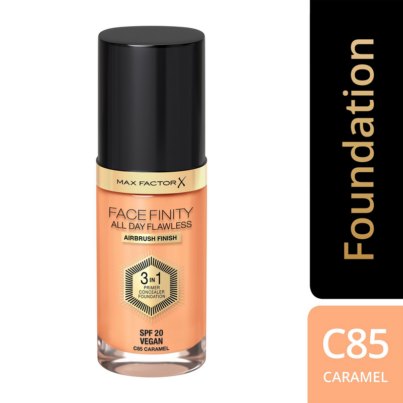 Max Factor Face Finity All Day Flawless 3 In 1 Foundation - Caramel
