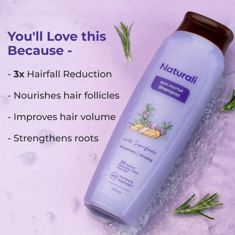 Naturali Anti-Hairfall Shampoo with Rosemary Oil & Ginseng Extract