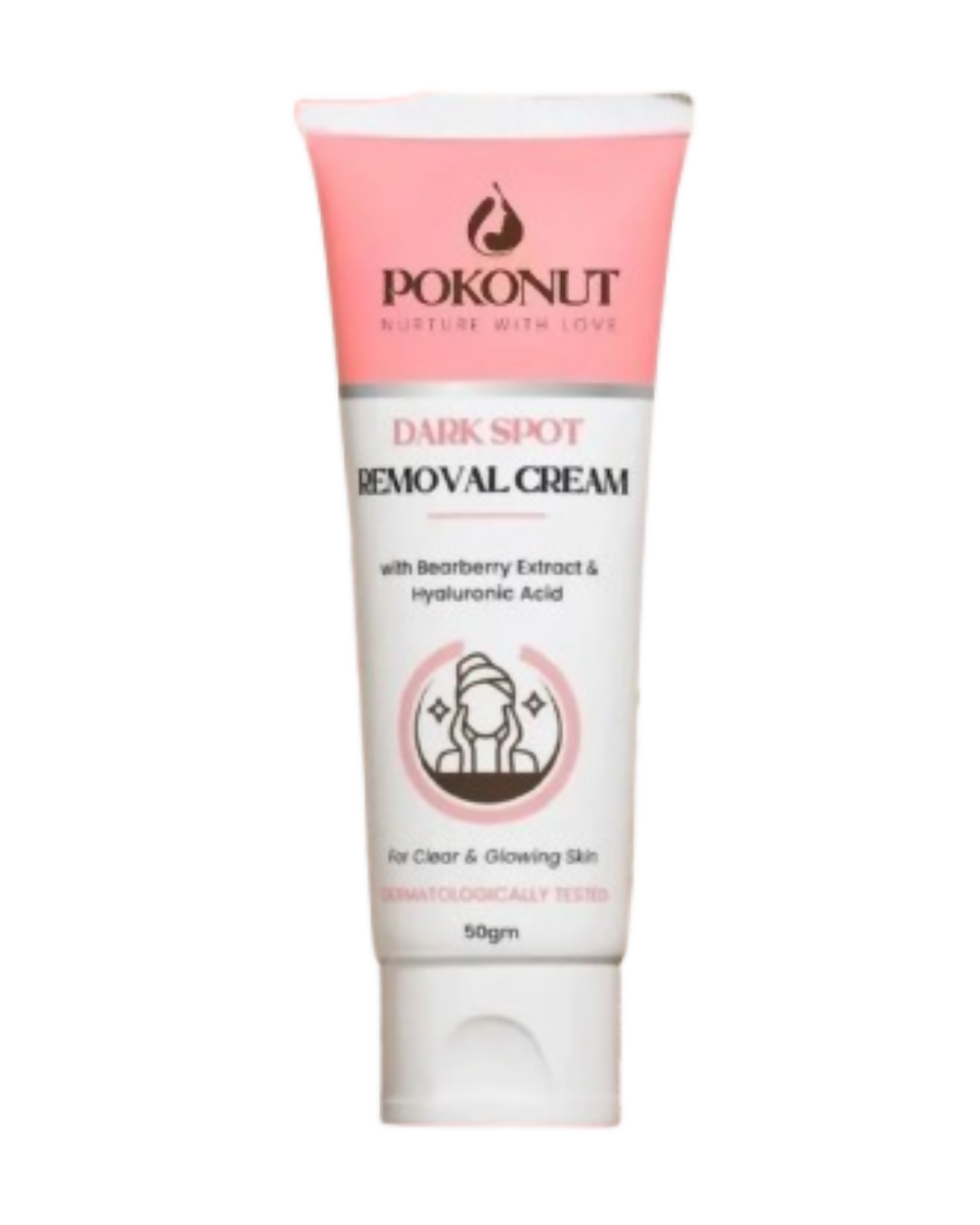 Pokonut Dark Spot Removal Cream tube on a white background