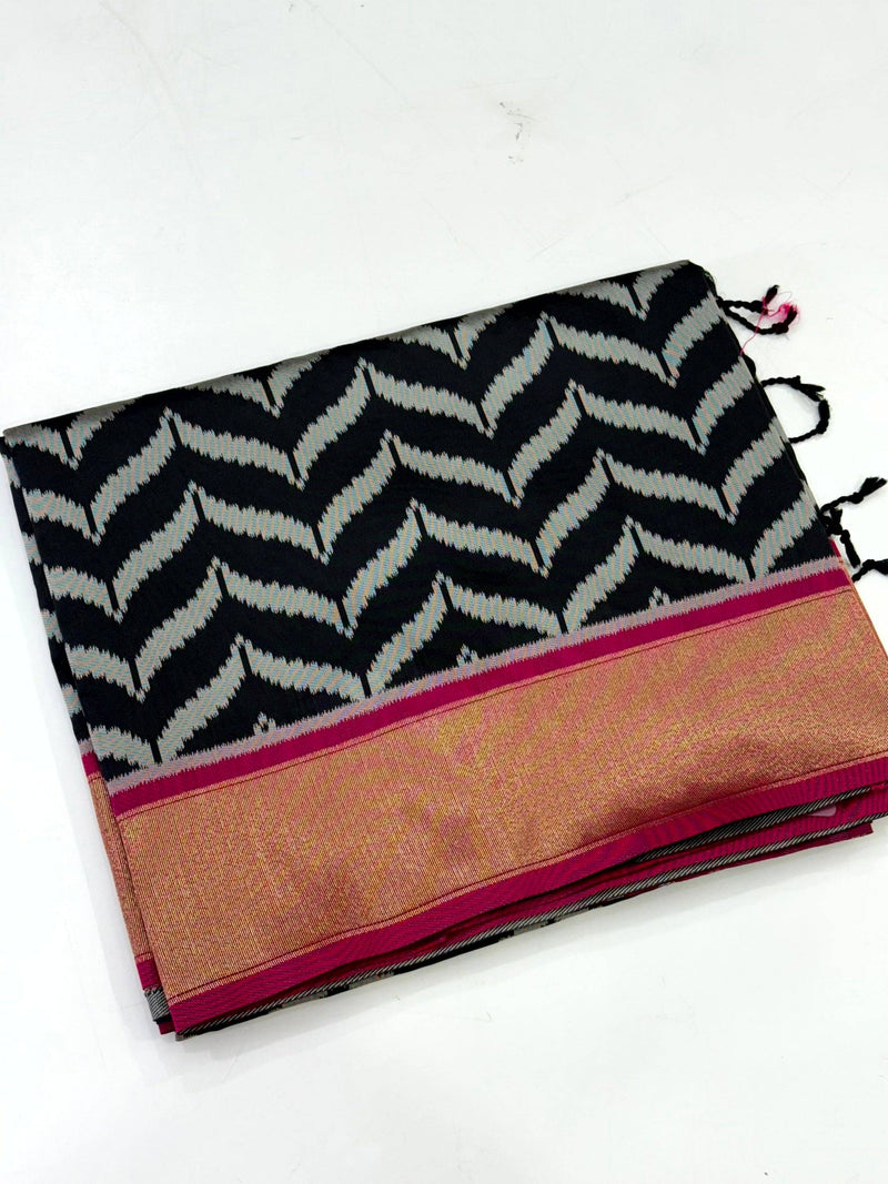 Celebrity Style Banarasi Ikkat Saree