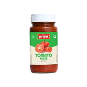 Jar of Priya Tomato Pickle on a white background