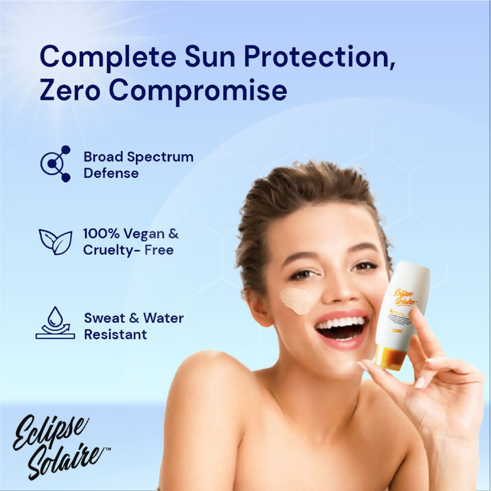 Eclipse Solaire Aqua Fusion Sunscreen - 5X Protection With SPF 50 PA+++