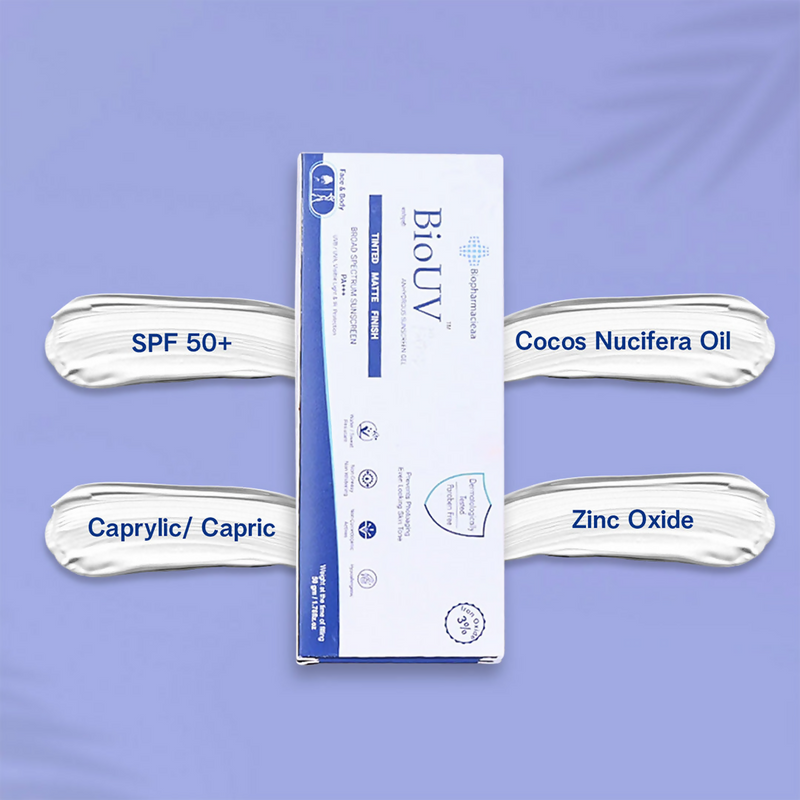 Bio UV 50+ (Tinted & Matte) Sunscreen Gel SPF 50+ PA+++