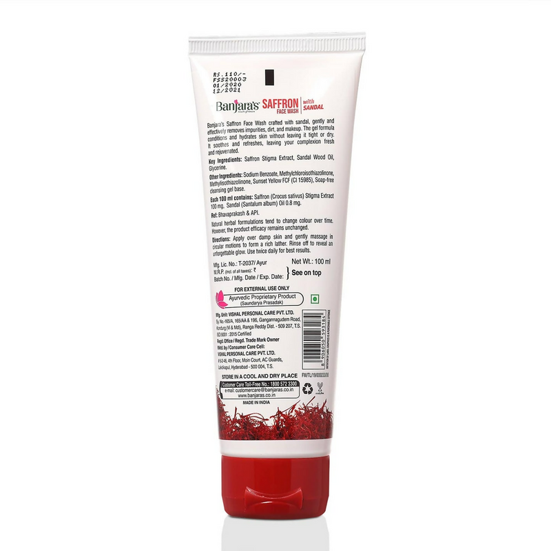 Banjara's Saffron Face Wash with Sandal