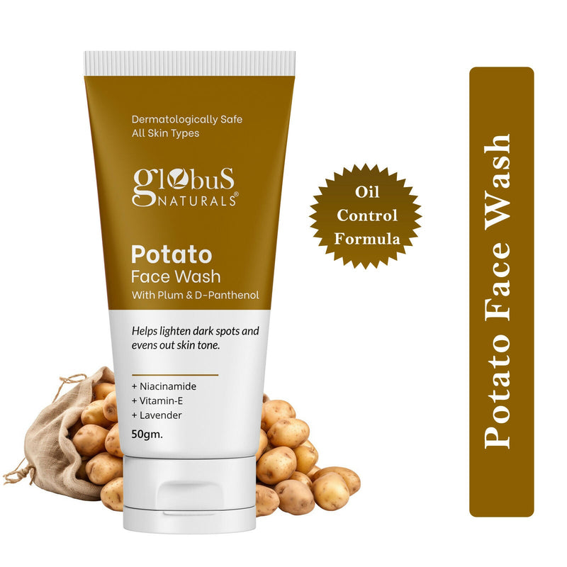 Globus Naturals Potato Face Wash with Plum & D-Panthenol
