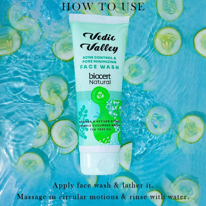 Vedic Valley Acne & Pore Minimizing Face Wash With Moringa & Vetiver