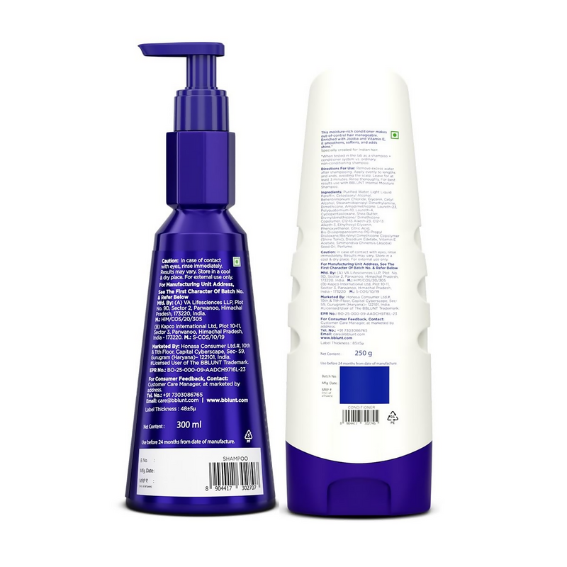 BBlunt Intense Moisture Shampoo and Conditioner Combo