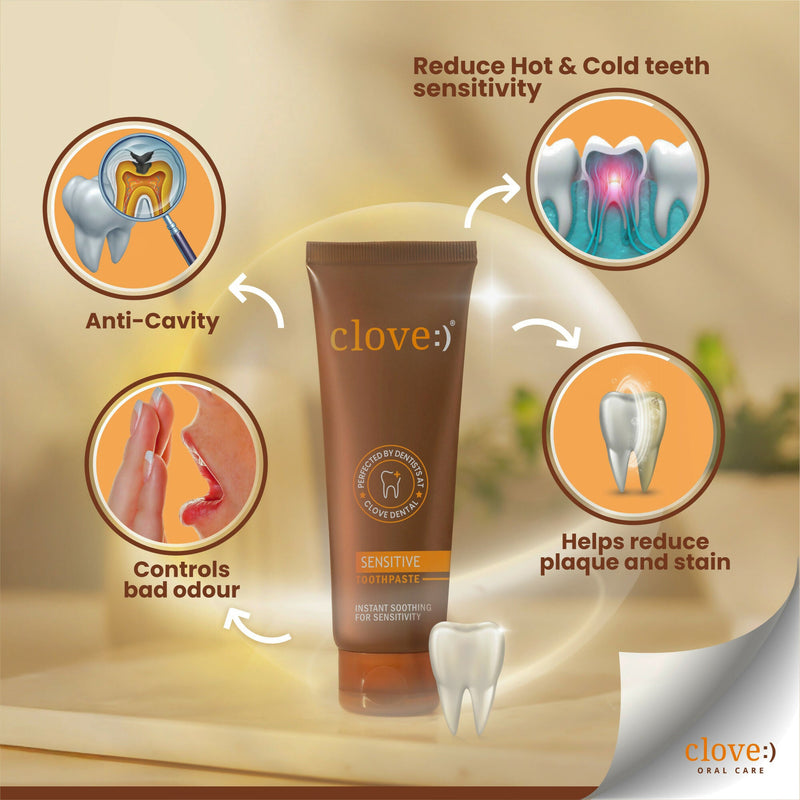 Clove Sensitive Toothpaste Reduce Senstivity