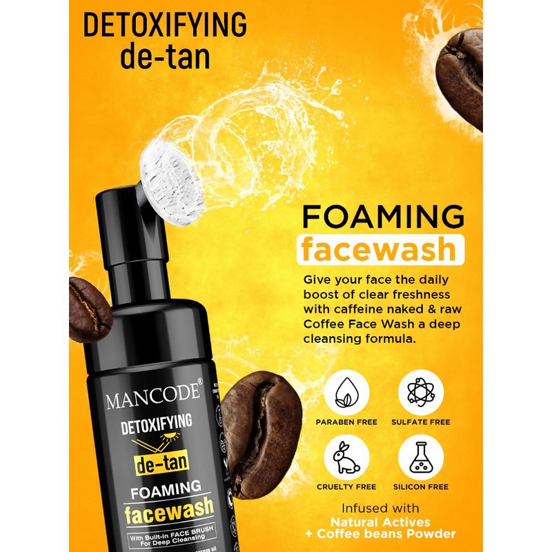 Mancode Detoxifying De Tan Foaming Face Wash