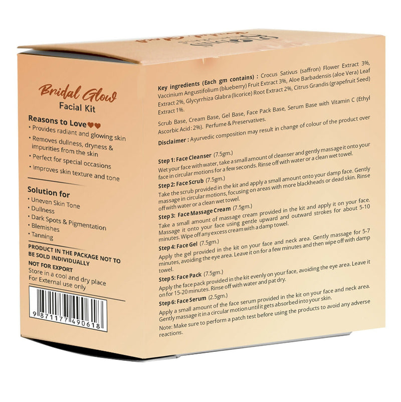 Globus Naturals Illuminating Bridal Glow 6 Step Facial Kit
