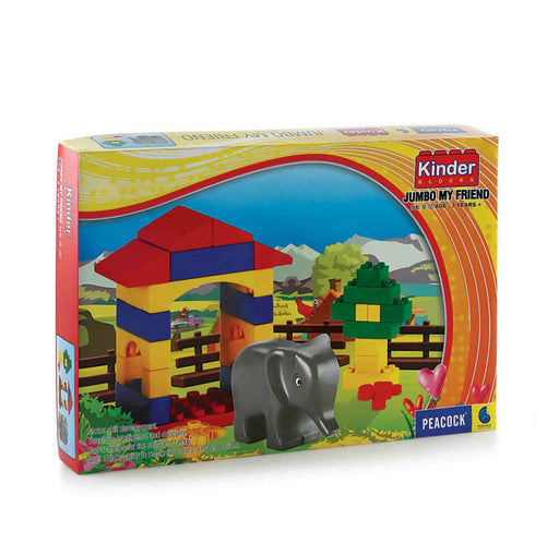 Peacock Jumbo My Friend Learning & Educational Building Interlocking Blocks Set For Kids