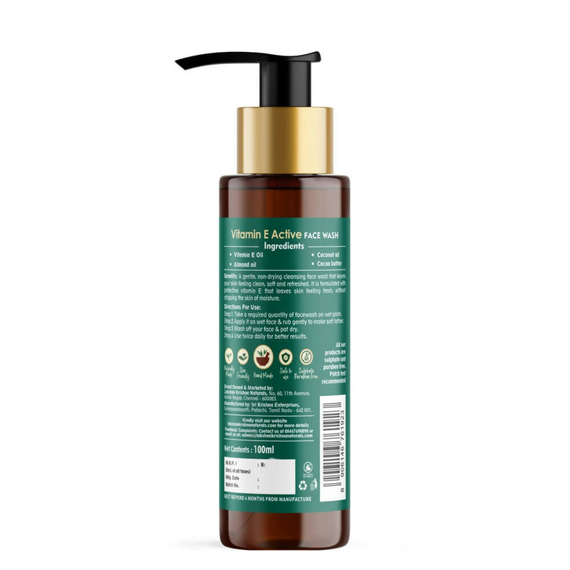 Lakshmi Krishna Naturals Vitamin E Active Face Wash