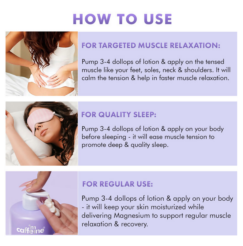 mCaffeine Take It Easy 10% Magnesium Body Lotion