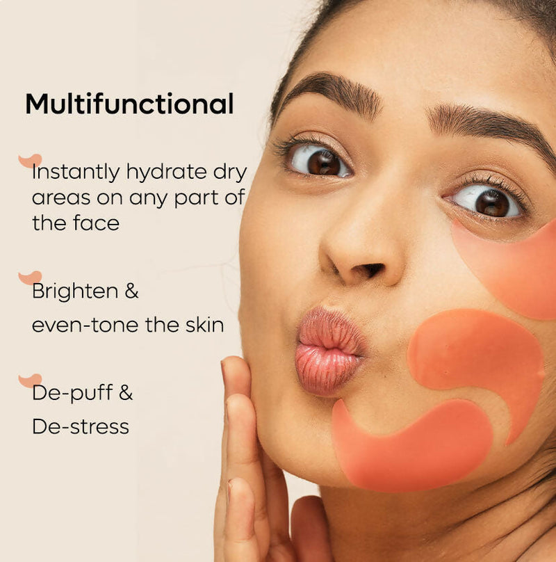 mCaffeine 4% Niacinamide Hydrogel Under Eye Patches with Kombucha Tea - Pigmentation & Brightening