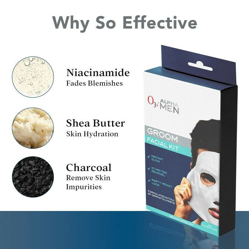 Professional O3+ Alpha Men Bright Groom Facial Kit
