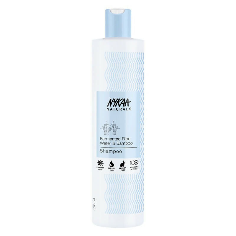Nykaa Naturals Anti-Frizz Shampoo With Fermented Rice Water, Bamboo & Argan Oil