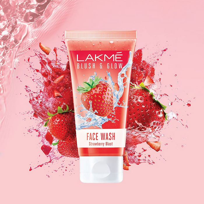 Lakme Blush & Glow Strawberry Freshness Gel Face Wash
