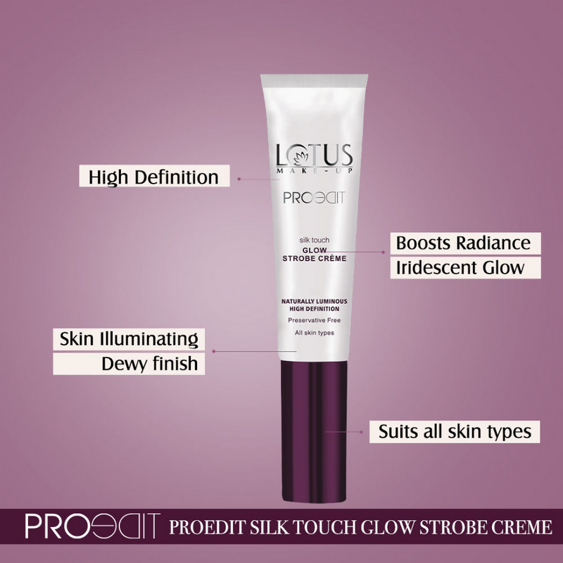 Lotus Make Up Proedit Silk Touch Glow Strobe Creme - Pink