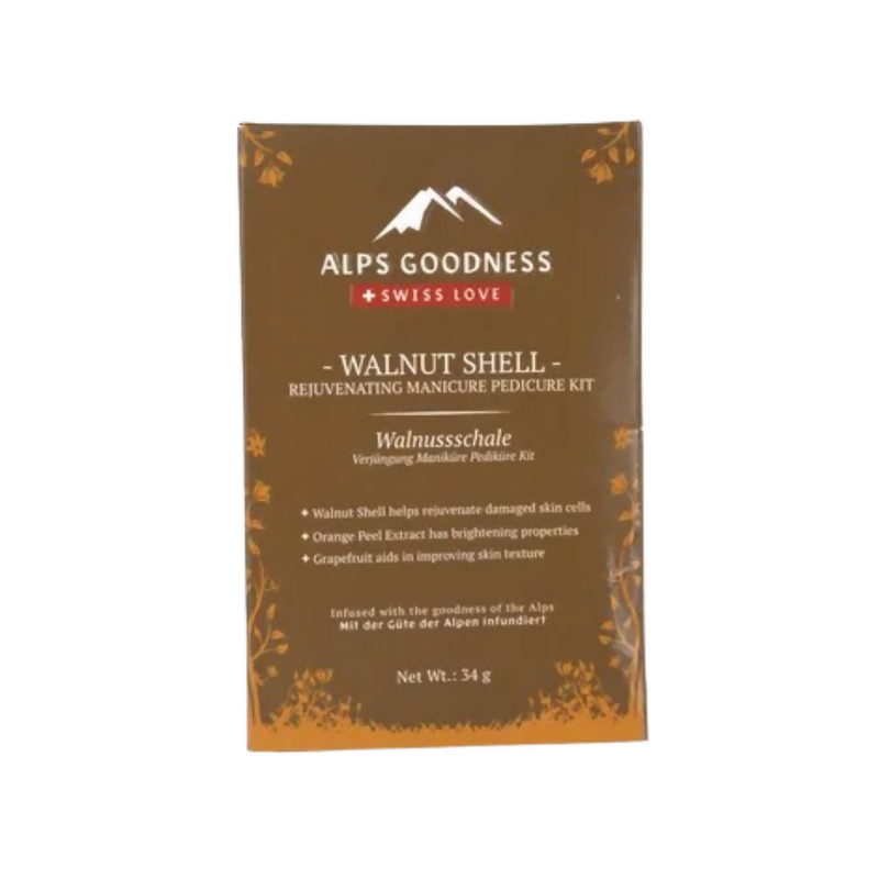Alps Goodness Walnut Shell Rejuvenating Manicure Pedicure Kit