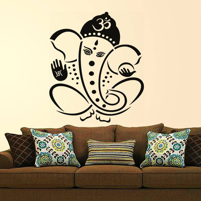 Decals Design Pious Lord Ganesha Wall Sticker - Limited Time Offer