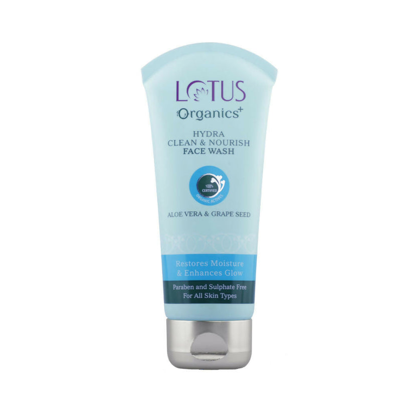 Lotus Organics Aloe Vera & Grape Seed Hydra Clean & Nourish Face Wash