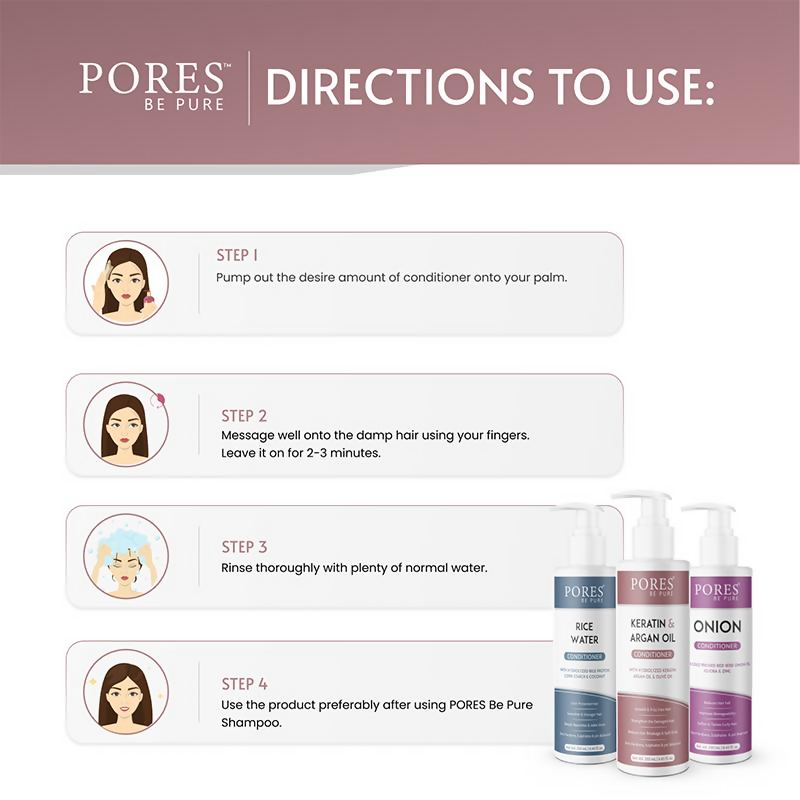 Pores Be Pure Keratin & Argan Oil Hair Conditioner
