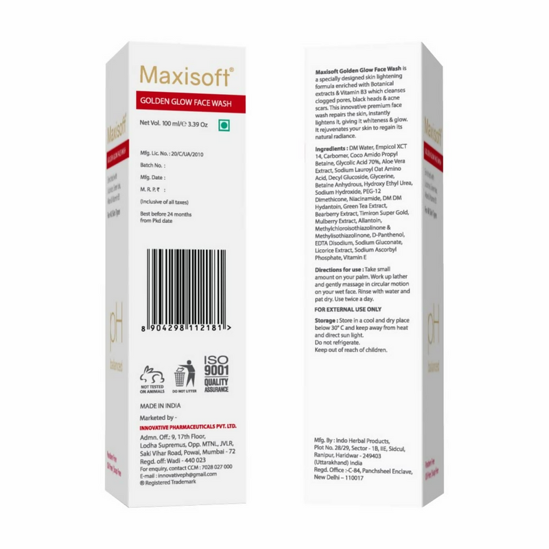 Maxisoft Golden Glow Face Wash
