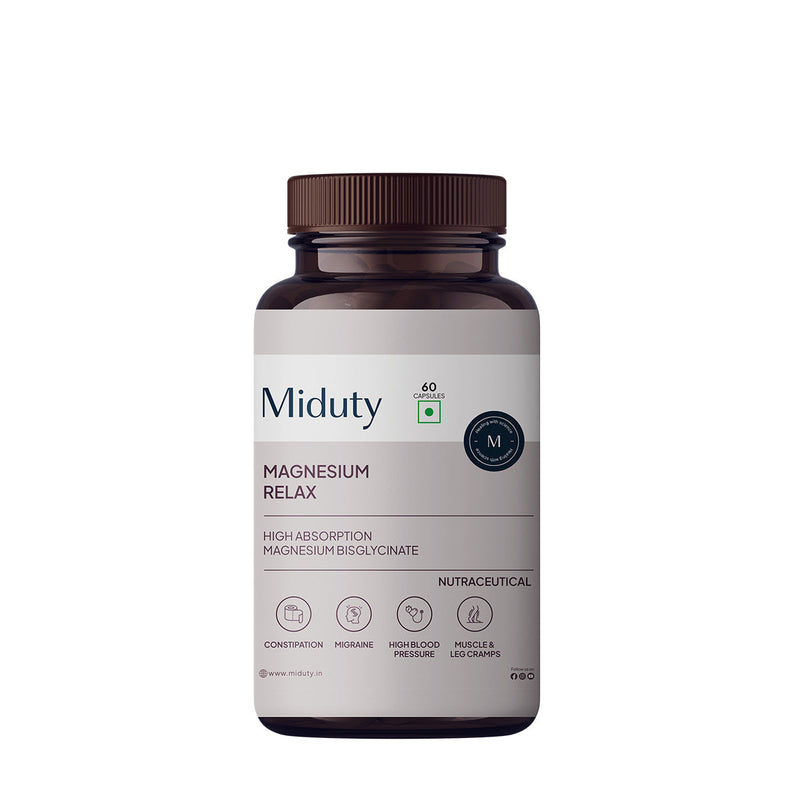 Miduty by Palak Notes Magnesium Relax Capsules