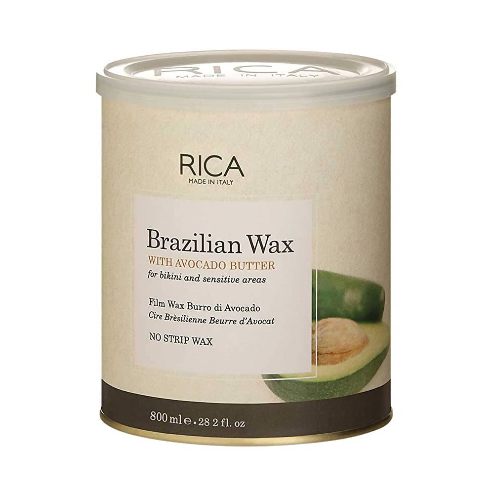 Rica Brazilian Wax with Avocado Butter canister on a white background