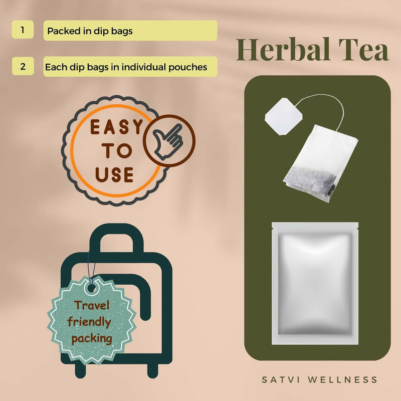 Satvi Wellness Barley Ginger Tea | Barley Seed With Ginger Herbal Tea