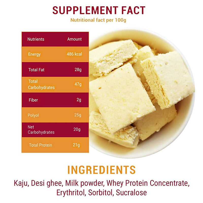 NutroActive Desi Ghee Keto Kaju Barfi