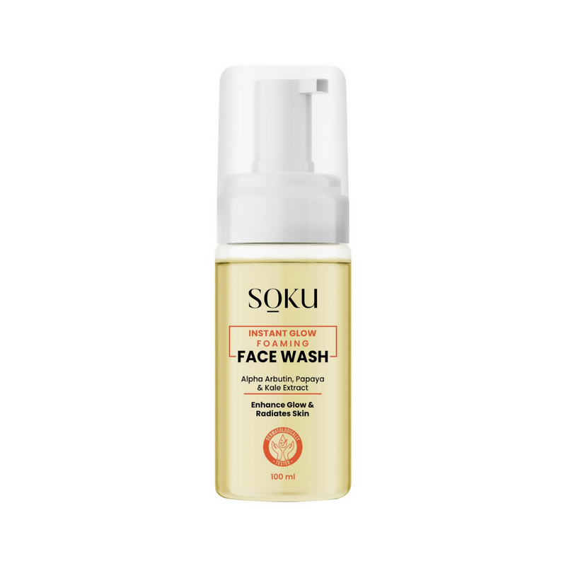 SOKU Instant Glow Foaming Face Wash