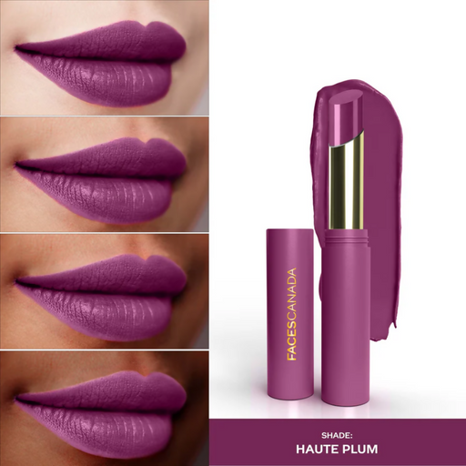 Faces Canada 3 in 1 LongStay Matte Lipstick - Haute Plum 08