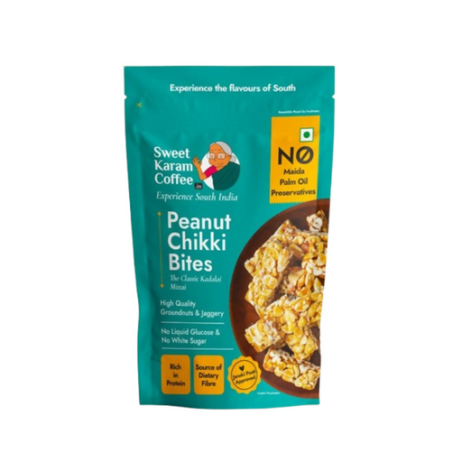 Sweet Karam Coffee Peanut Chikki (Zero White Sugar)