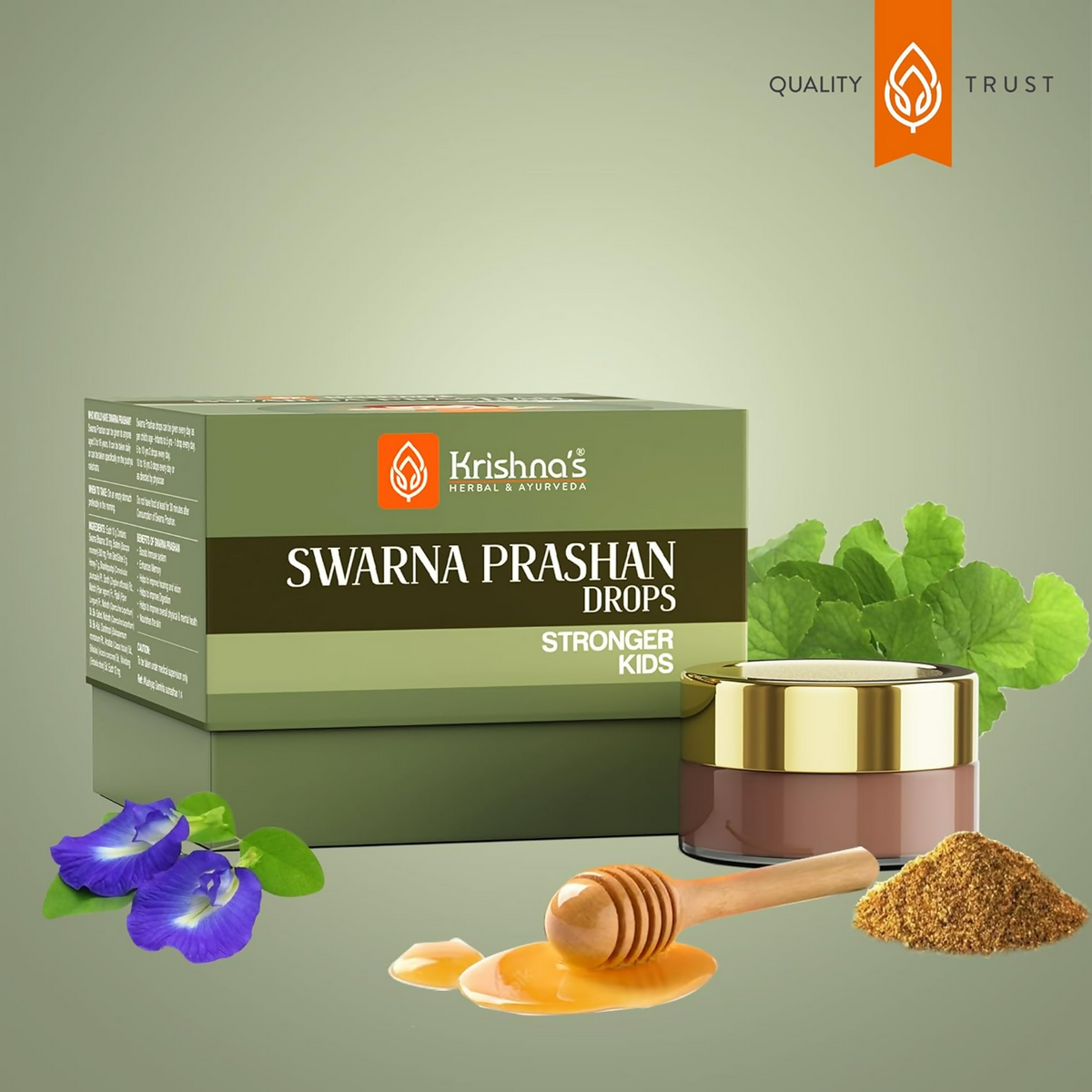 Krishna's Herbal & Ayurveda Swarnaprashan Drops For Kids