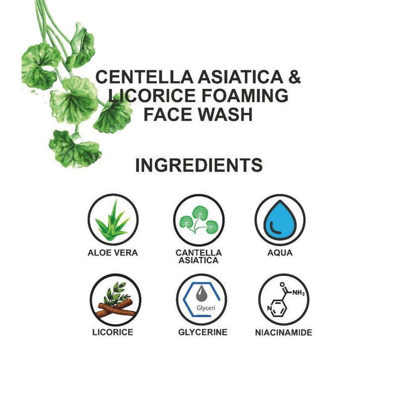 Love Earth Centella Asiatica & Licorice Foaming Face Wash