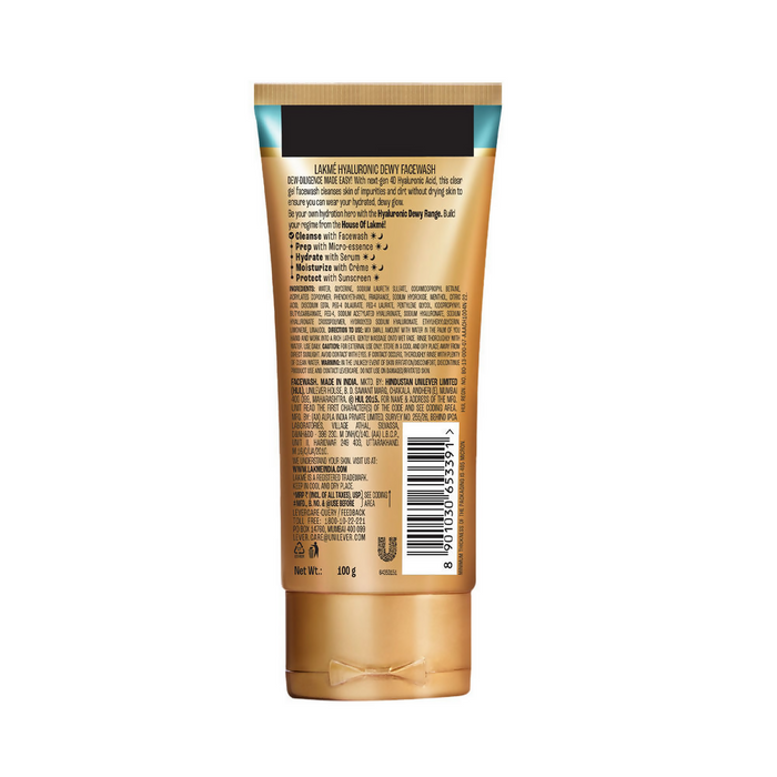Lakme Hyaluronic Dewy Facewash Hyadrating
