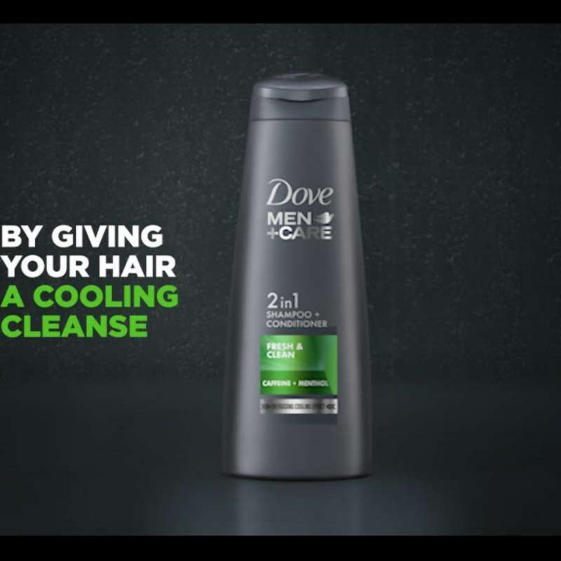 Dove Men +Care Fresh & Clean 2 In 1 Shampoo + Conditioner