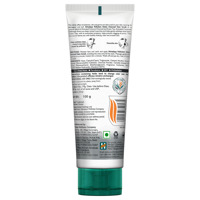 Himalaya Herbals Pollution Detox Charcoal Face Scrub