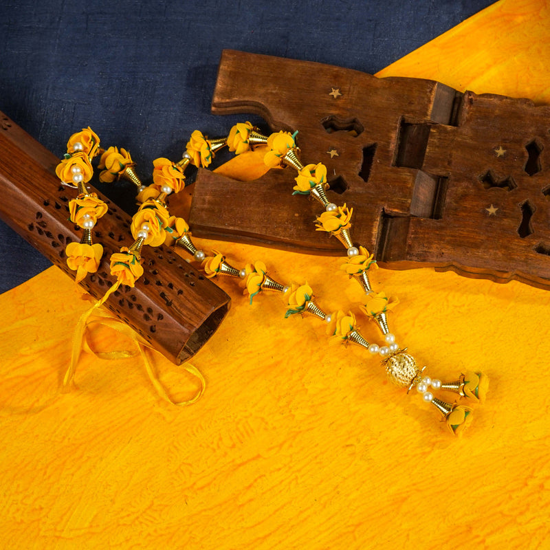 Sri Rudra Yellow Rose & Moti Mala (SR 0176)