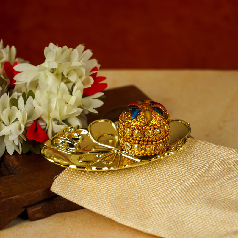 Sri Rudra Decorative Kumkum Haldi Tray (SR 01406)